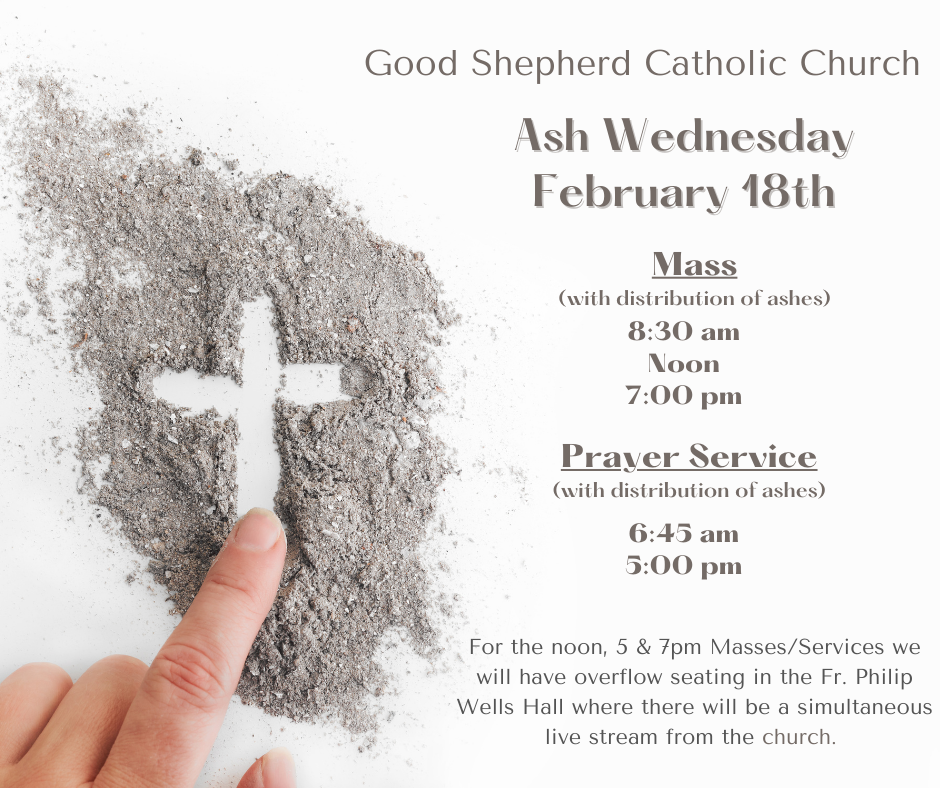 2026 Ash Wednesday Schedule Square