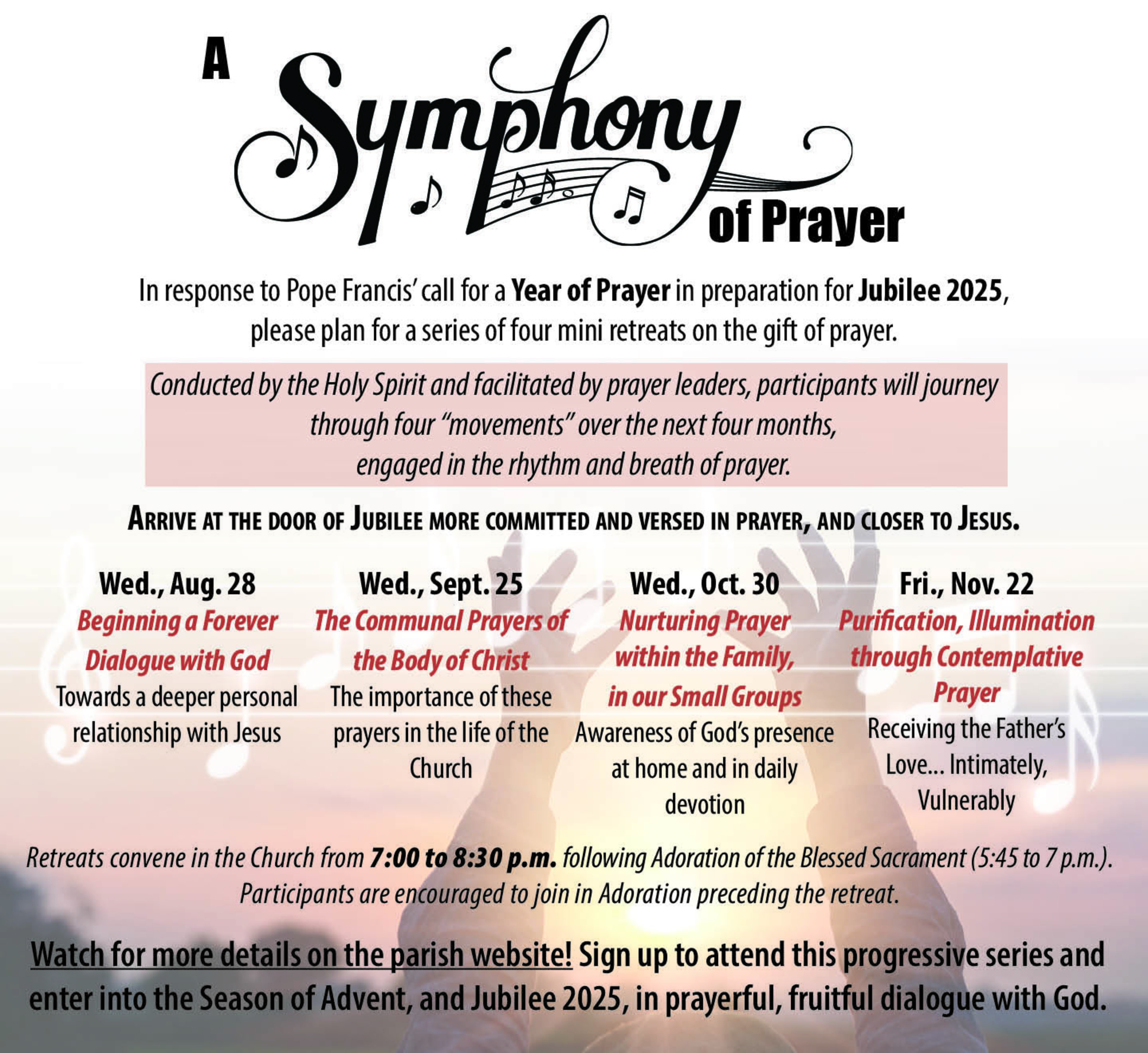 2024 A Symphony Of Prayer Bulletin