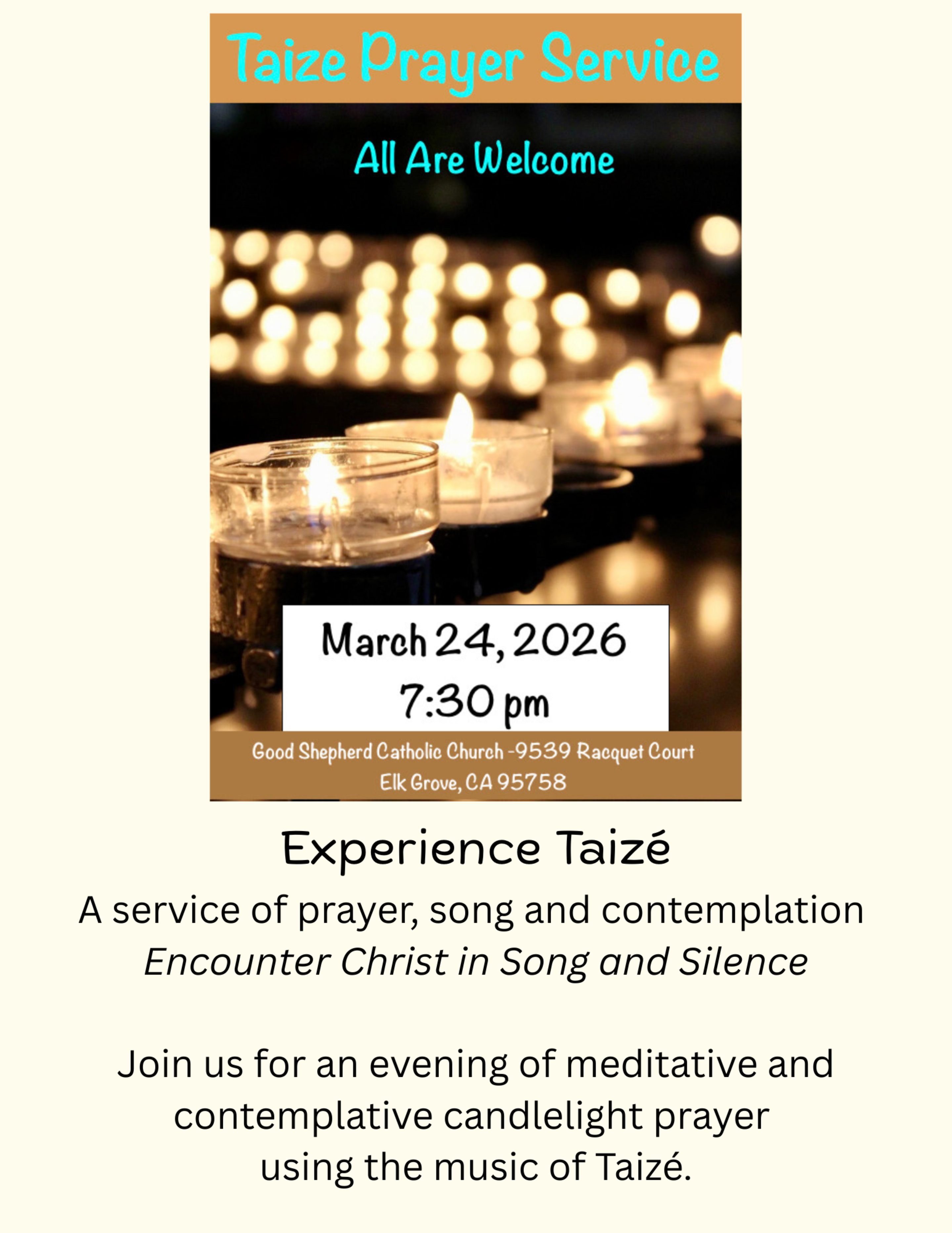 2026 Taize Prayer Service