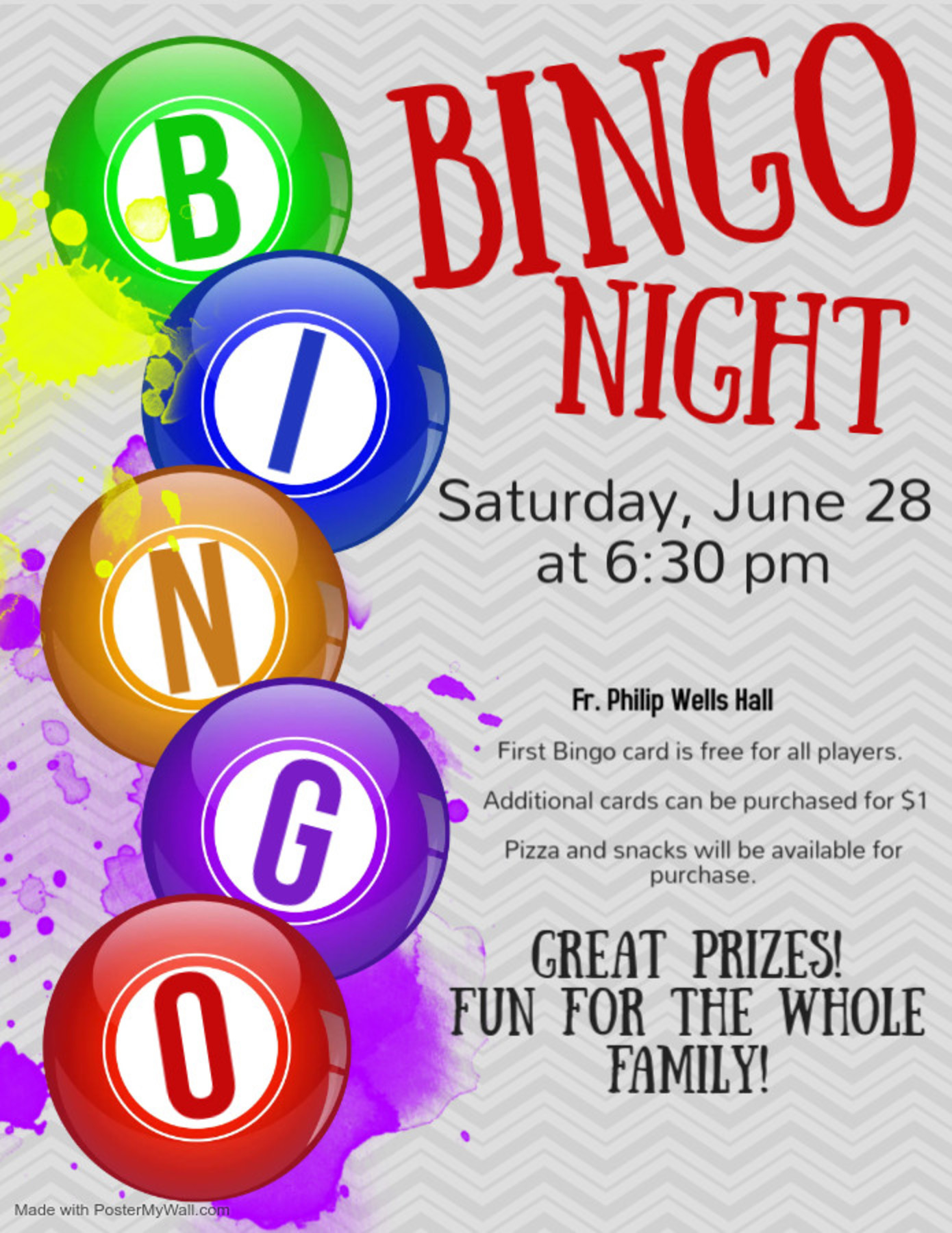 Bingo Night Flyer 1   Made With Postermywall 5