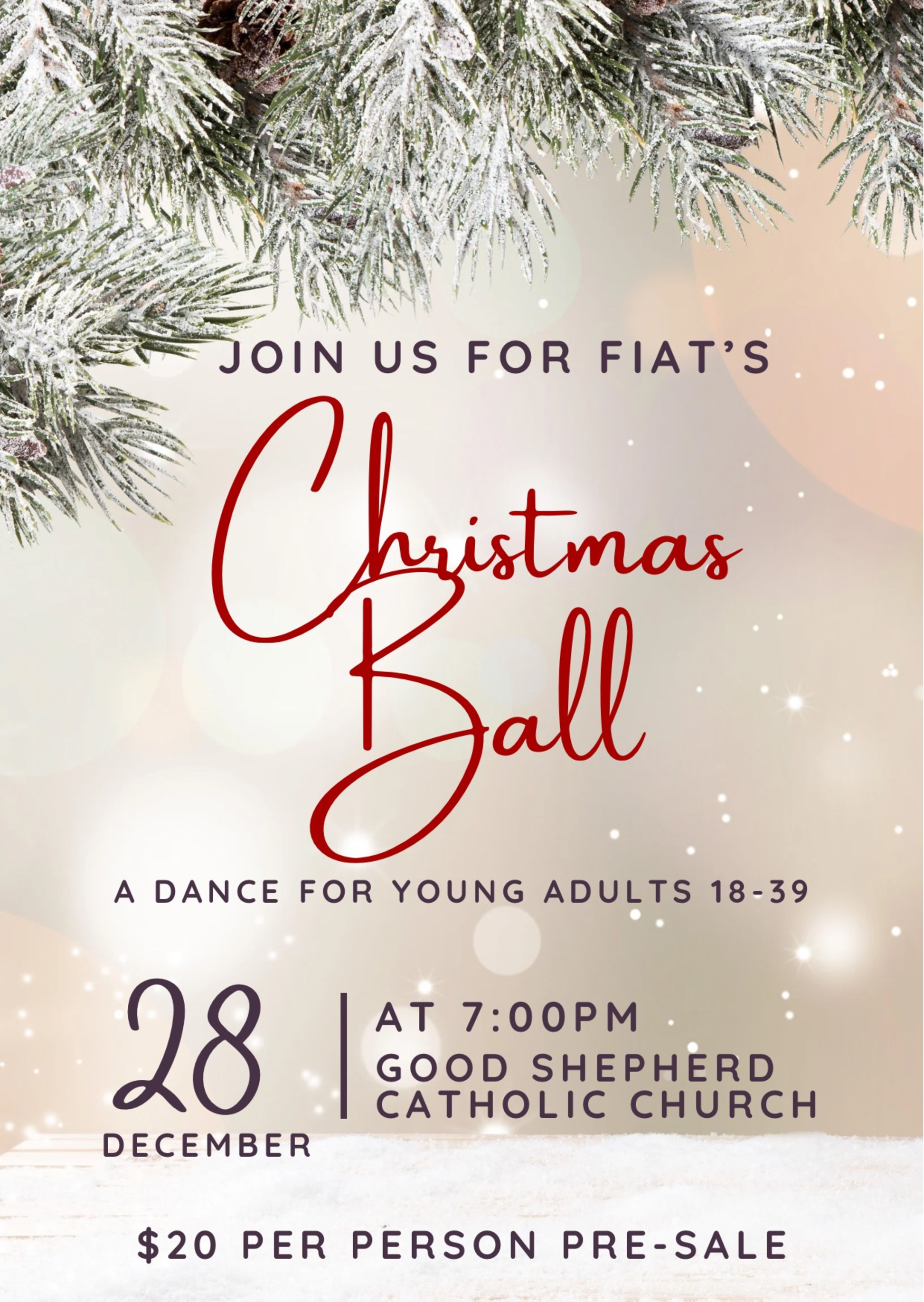 Fiat Multicoloured Modern Christmas Party Invitation