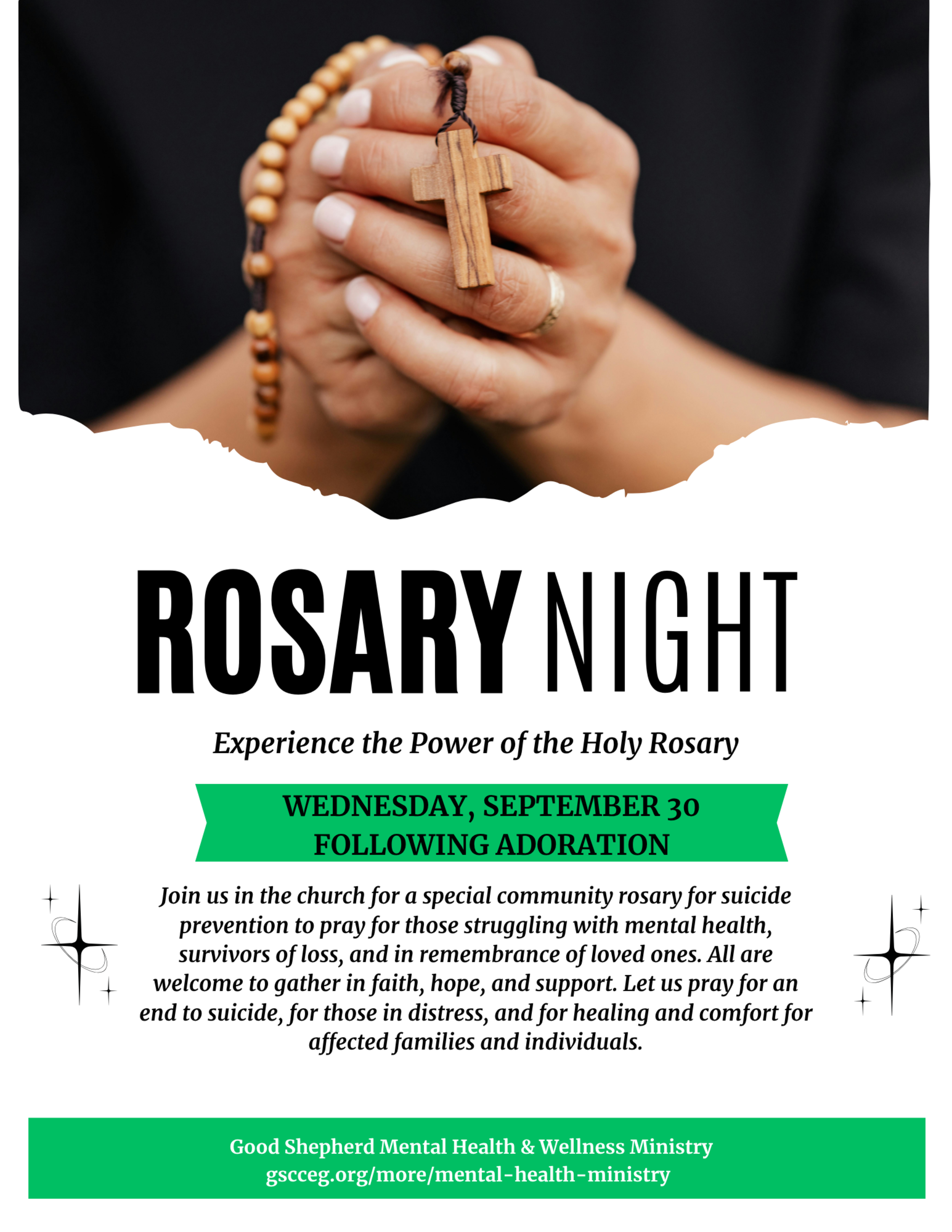 Suicide Awareness Rosary Night