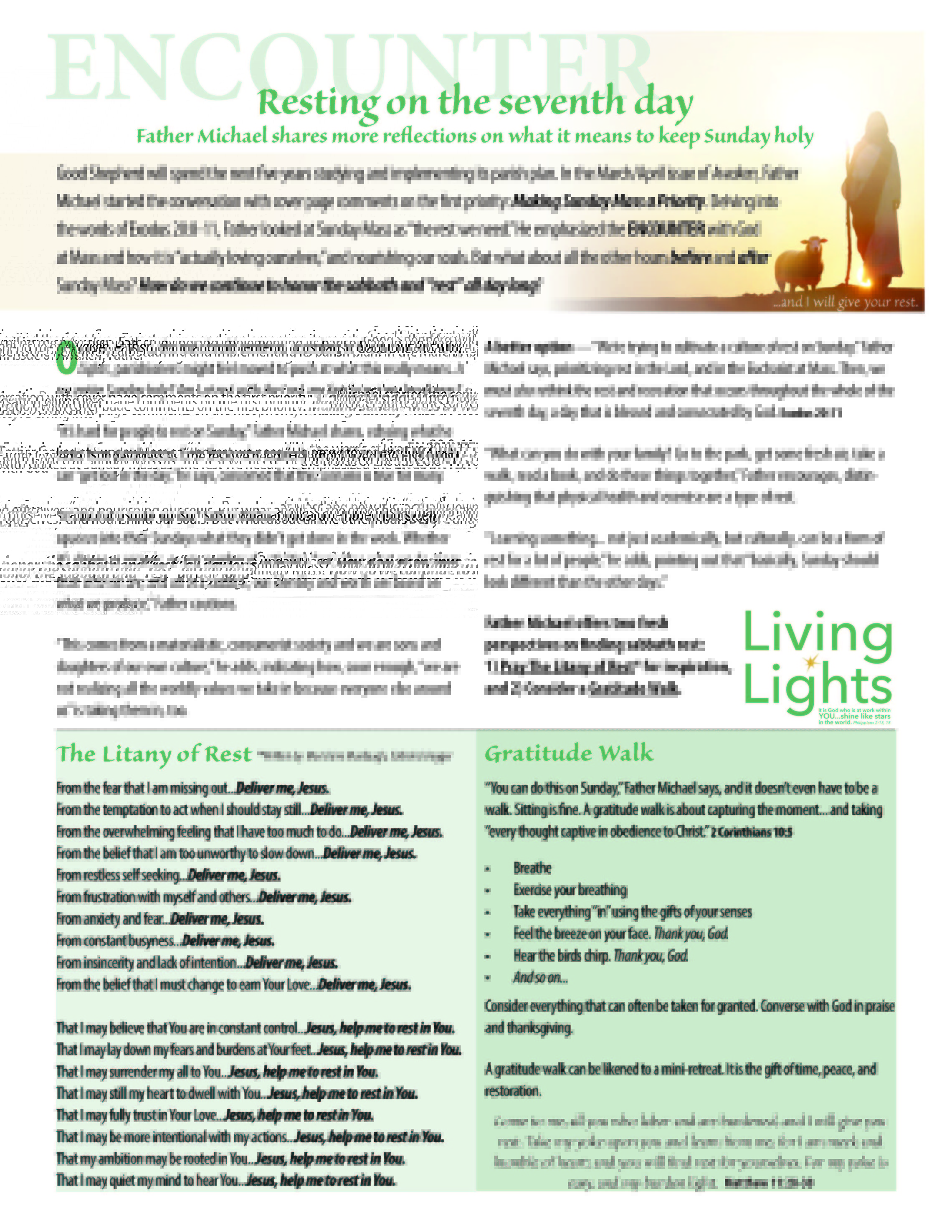 Resting The Priority Of Sunday A Holy Day